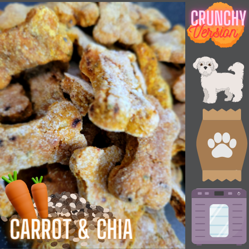 Carrot and Chia muttmixx cookies  - Dehydrated